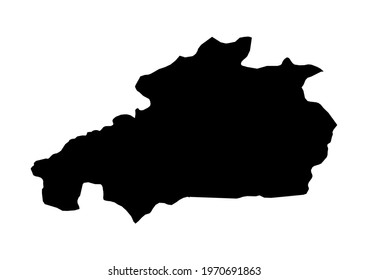 Fully editable, detailed vector map of Castelo Branco,Distrito de Castelo Branco,Portugal. The file is suitable for editing and printing of all sizes.