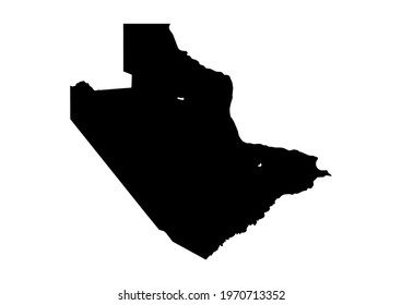 Fully editable, detailed vector map of Central,Central District,Botswana. The file is suitable for editing and printing of all sizes.