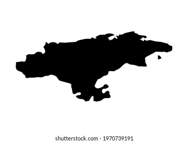 Fully editable, detailed vector map of Cantabria,Provincia de Cantabria,Spain. The file is suitable for editing and printing of all sizes.