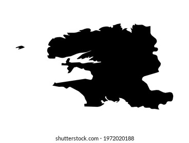 Fully editable, detailed vector map of Finistère,Departement du Finistere,France. The file is suitable for editing and printing of all sizes.
