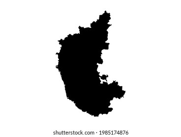 Fully Editable Detailed Vector Map Karnatakastate Stock Vector (Royalty ...