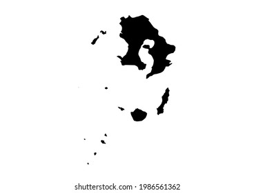 Fully Editable Detailed Vector Map Kagoshimakagoshimakenjapan Stock 