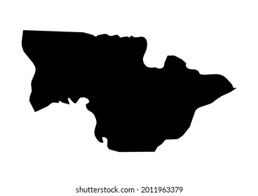 Fully Editable Detailed Vector Map Koundarakoundara Stock Vector ...