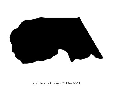 Fully editable detailed vector map of Maekel-Debub Region-Eritrea . The file is suitable for editing and printing of all sizes.