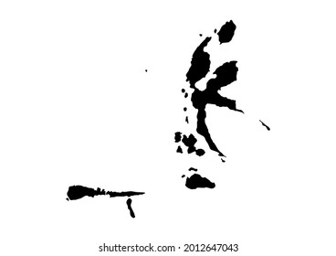 Fully editable detailed vector map of Maluku Utara-Provinsi Maluku Utara-Indonesia . The file is suitable for editing and printing of all sizes.