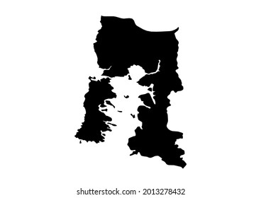 Fully editable detailed vector map of Los Lagos-Region de Los Lagos-Chile . The file is suitable for editing and printing of all sizes.