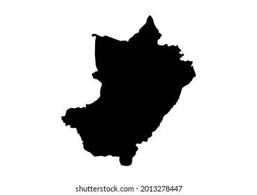 Fully editable detailed vector map of Lékoumou-Region de la Lekoumou-Republic of the Congo . The file is suitable for editing and printing of all sizes.