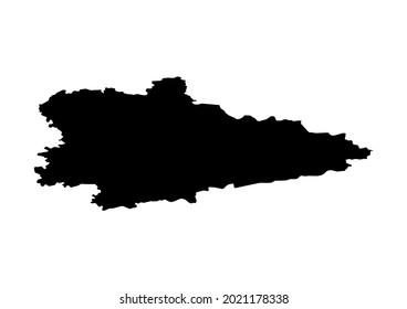 Fully editable detailed vector map of Kurgan-Kurganskaya Oblast'-Russia . The file is suitable for editing and printing of all sizes.
