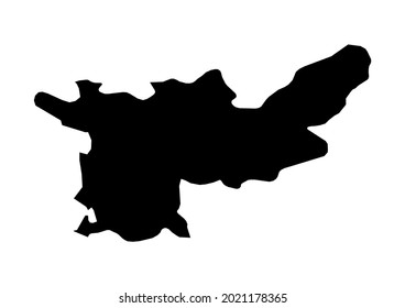 Fully editable detailed vector map of Lezhë-Qarku i Lezhes-Albania . The file is suitable for editing and printing of all sizes.