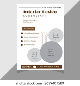  Fully Editable Elegant modern flyer, Poster, Leaflet template Design Suitable for Real Estate Agent.
