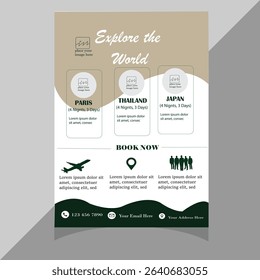  Fully Editable Elegant modern flyer, Poster, Leaflet template Design Suitable for Real Estate Agent.
