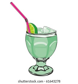 fully editable  illustration of cocktail