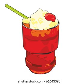 fully editable  illustration of cocktail