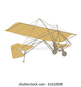 fully editable  illustration of isolated glider