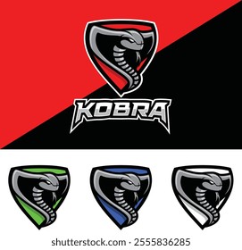 Fully editable Kobra vector logo template