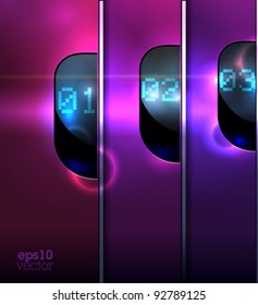 Fully editable modern design / Layout / Design template for website or graphic design.EPS10. Vertical folders.