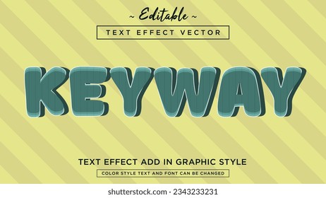 Fully editable modern text effect style with beautiful background