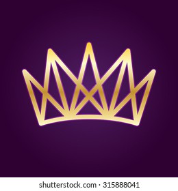 Fully editable regal illustration of a royal crown. Perfect for corporate identity. 