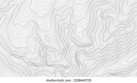 Fully editable and scalable vector illustration of topographic map on a light background. Great as an abstract background. svg