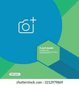 Fully Editable Social Media Post Design For Upcoming Posts Customizable Design And Webinar. Web Post Template. Photography Presentation Design For Online And Offline Use. Editable Shape And Text,  