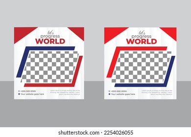 Fully Editable Square Flyer, Holiday and Tour Advertising Banner Design, Traveling Social Media Post, Holiday Tourism Marketing Web Banner Poster for Travelling Agency Business Offer.