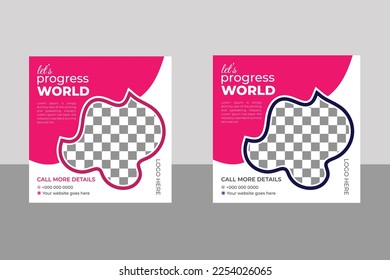 Fully Editable Square Flyer, Holiday and Tour Advertising Banner Design, Traveling Social Media Post, Holiday Tourism Marketing Web Banner Poster for Travelling Agency Business Offer.