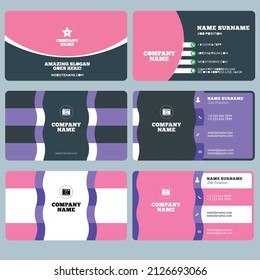 Plantilla totalmente editable.
 Tarjeta de empresa Vector EPSBusiness 