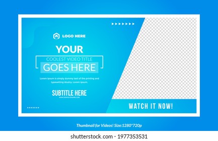 Fully editable thumbnail design for any videos customizable video thumbnail design concept video cover pic template fully editable.	