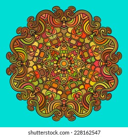 Fully editable vector background abstract circle piece