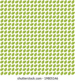 fully editable vector background illustration with stylized leafs