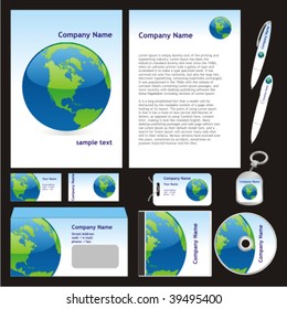 fully editable vector business templates set ready to use
