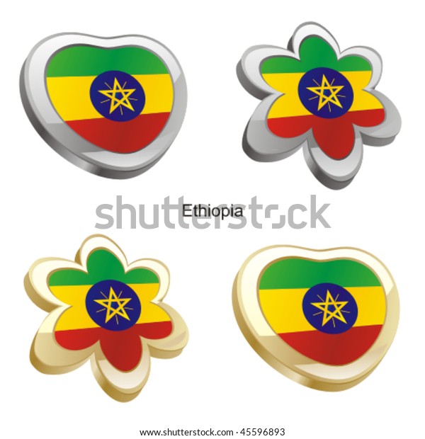 Fully Editable Vector Illustration Ethiopia Flag Stock Vector (Royalty ...