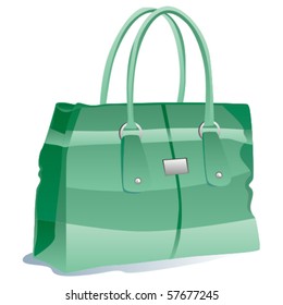 fully editable vector illustration of isolated bag