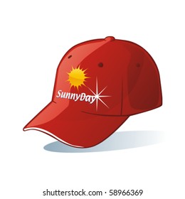 fully editable vector illustration of isolated hat