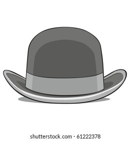 fully editable vector illustration of one hat derby