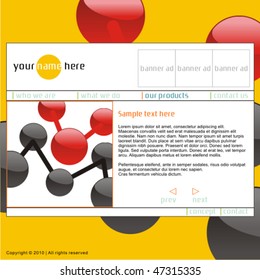 fully editable vector template web site