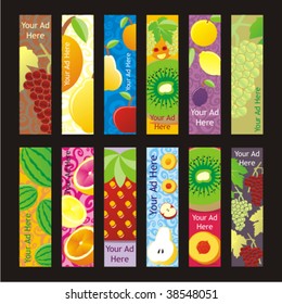 fully editable vector web banner with different layouts ready to use