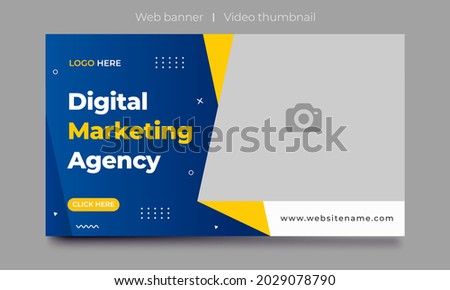 Fully Editable video thumbnail design for opening video tutorials. Customizable thumbnail for live workshop business and webinar. web banner template. Video cover photo for video services, internet