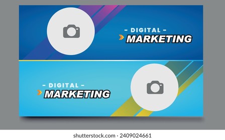 Fully editable video thumbnail layout to open video tutorials. Customizable thumbnail for live workshop and webinar businesses. web banner template. Video cover photo for video services, Internet