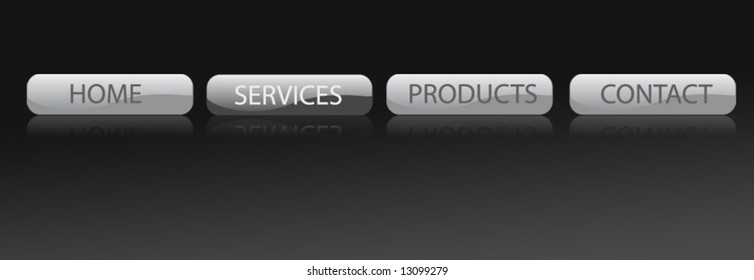 Fully editable website menu