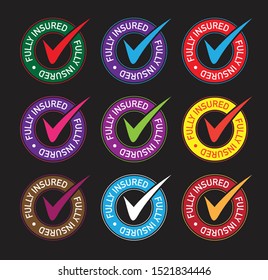 a fully insured icon set