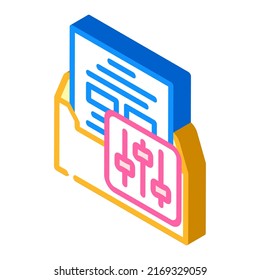 fully managed email marketing isometric icon vector. fully managed email marketing sign. isolated symbol illustration