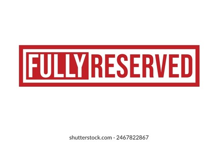 Diseño de Vector de sello rojo totalmente reservado.