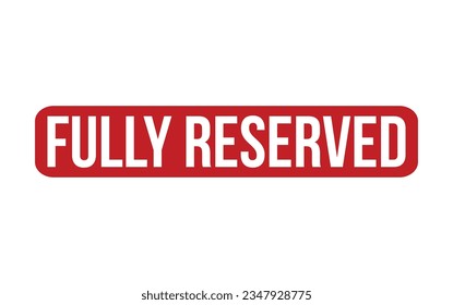 Fully Reserved Rubber Stamp Seal Vector