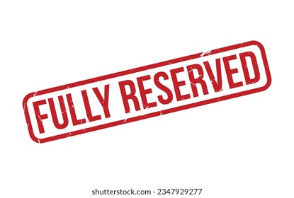 Fully Reserved Rubber Stamp Seal Vector