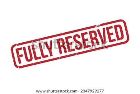 Fully Reserved Rubber Stamp Seal Vector