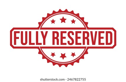 Fully Reserved rubber stamp vector illustration on white background