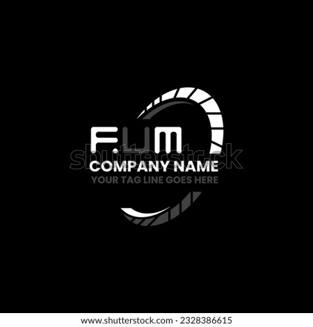 FUM letter logo creative design with vector graphic, FUM simple and modern logo. FUM luxurious alphabet design   Foto stock © 