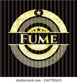 Fume gold emblem