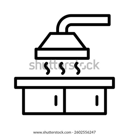 Fume Hood Icon Element for Design